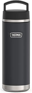 THERMOS Icon Beverage Bottle 0.71 L, Dark Grey/Graphite Matt, Stainless Steel Thermos Flask, 710 ml, Insulated Drinking Bottle, 18 Hours Hot / 24 Hours Cold, Dishwasher Safe, Completely Leak-Proof,