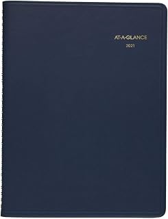 2021 Weekly Appointment Book & Planner by AT-A-GLANCE, 8-1/4" x 11", Large, Navy (709502021)