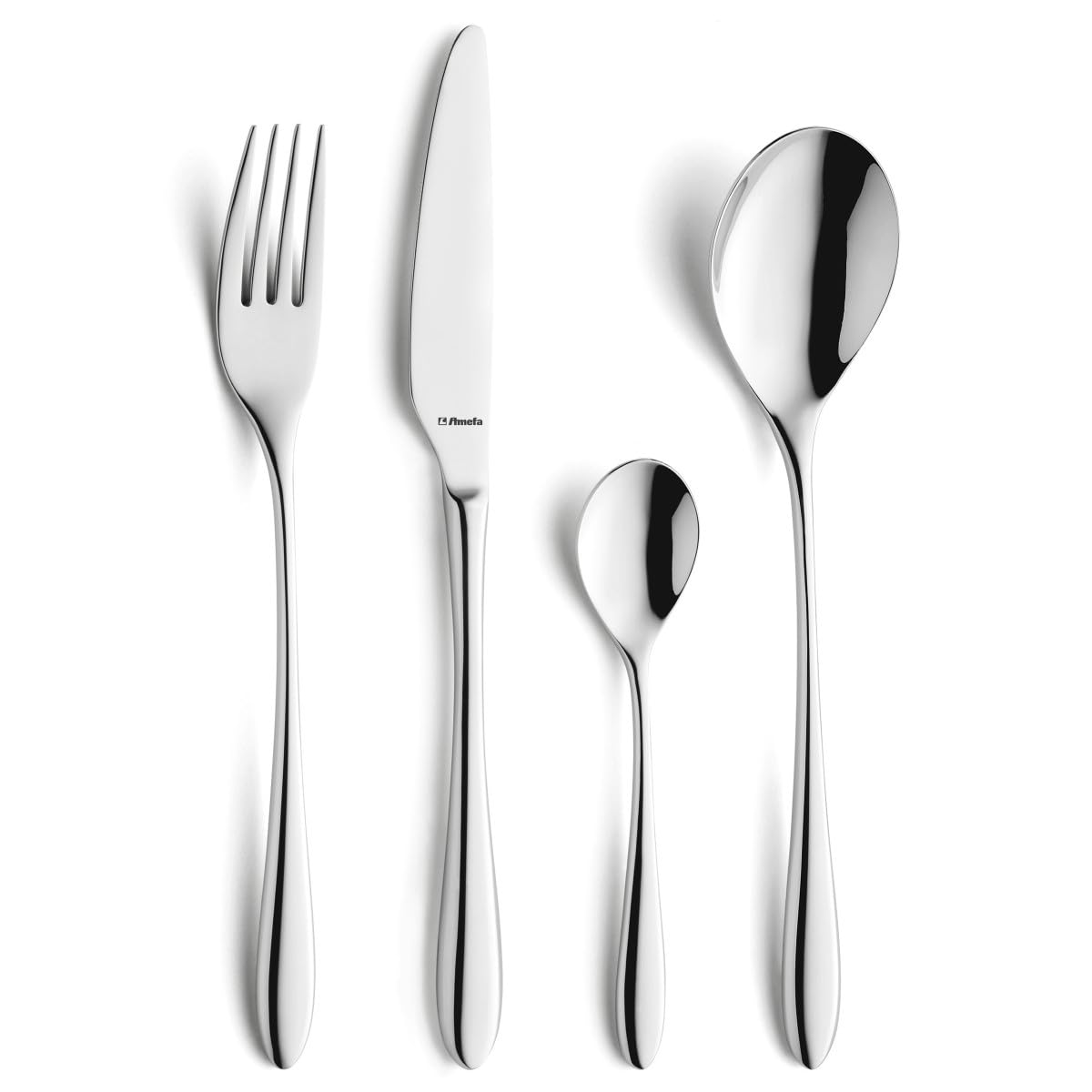 Amefa Cube / Estandar / Black/White Dinner Forks