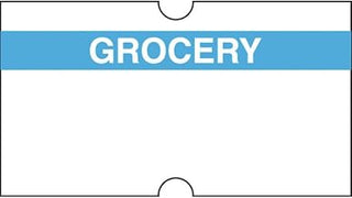 HUBERT Grocery Labels for HUBERT One Line Pricing Gun - 21mm L x 13mm H, 16 Sleeves