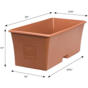 Organic Terra Cotta Kit by EarthBox – 20.96 gallons, Plastic, Terra Cotta, Pack of 2, Model 80155
