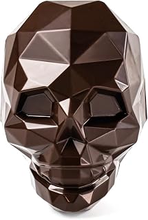 Martellato MA3018 Clear Polycarbonate Amleto Halloween Mold for Making 2 Chocolate Skulls 100mm High