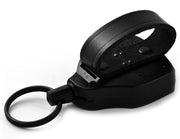 SUPER48 Locking Retractable Keychain by KEY-BAK – 2.25 inch x 2.75 inches x .75 inches, Polycarbonate, Black, Pack of 2, Model 0S48-114-2POLY
