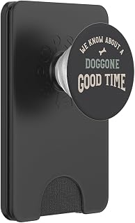 Funny Dog Walker Pun fWe Know About a doggone Good time PopSockets PopWallet for MagSafe