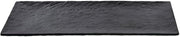 HUBERT Serving Tray Matte Black Textured Melamine - 20"L x 10"W