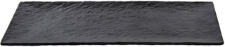 HUBERT Serving Tray Matte Black Textured Melamine - 20"L x 10"W