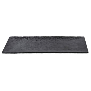 Serving Tray Matte Black Textured Melamine - 20"L x 10"W by HUBERT – 20"L x 10"W, Melamine, Black, Model M1416-BLACK