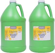 Handy Art Little Masters Washable Tempera Paint, Light Green, 1 Gallon, Pack of 2 (RPC214742-2)