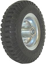 Marathon 2.80/2.50-4" Narrow Width Flat Free Hand Truck / Utility Cart Tire on Wheel, 3"Centered Hub, 1/2" Bearings