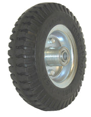 2.80/2.50-4" Narrow Width Flat Free Hand Truck / Utility Cart Tire on Wheel by Marathon – 8.5"L x 2.4"W x 3"H, Polyurethane, Gray Rim, Model 00026N