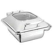 Induction Chafer Half Size 4 1/4 Qt Contemporary Stainless Steel by HUBERT – Stainless Steel, Model 1021L