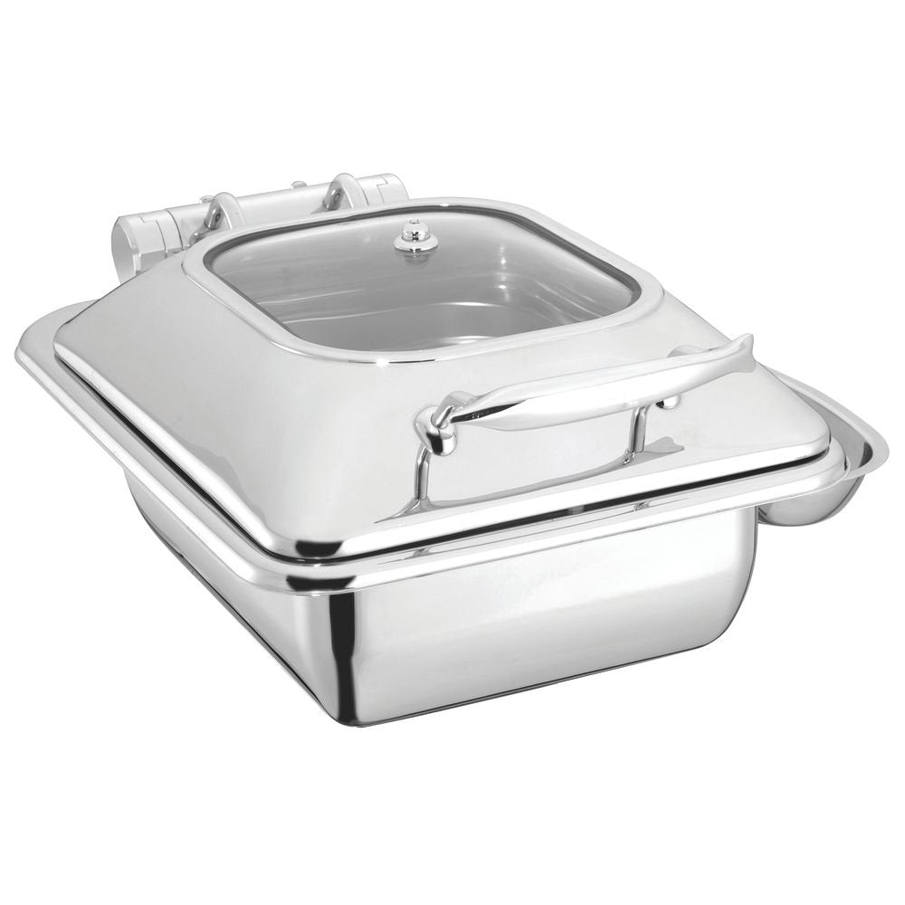 Induction Chafer Half Size 4 1/4 Qt Contemporary Stainless Steel by HUBERT – Stainless Steel, Model 1021L