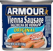 Armour Original Vienna Sausage, 4.6 Ounce -- 48 per case.