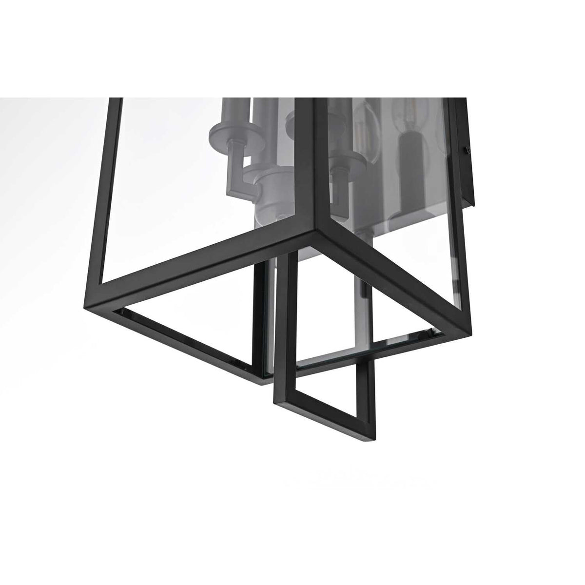 Jairo Four Light Outdoor Wall Sconce Black by Lighting Design – Iron, Black, Model OD809W26BK