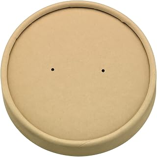 PacknWood 210LSOUP185K Vented Paper Lid for Hot & Cold Foods - 360 Piece
