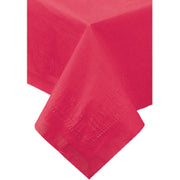 Hoffmaster 220411 Tissue/Poly Tablecover, 3 Ply, 54" Length x 54" Width, Red (Case of 50)