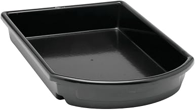 Marco Produce Basket Black ABS Curved-Front - 21"L x 12"W x 2 1/2"H