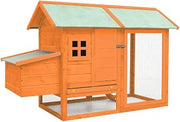 vidaXL Chicken Cage Solid Pine & Fir Wood 66.9"x31.9"x43.3