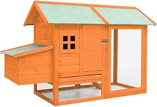vidaXL Chicken Cage Solid Pine & Fir Wood 66.9"x31.9"x43.3