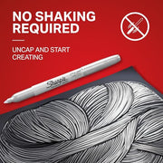 Sharpie Silver / 1 Count (Pack of 1) / Fine Point Permanent Markers