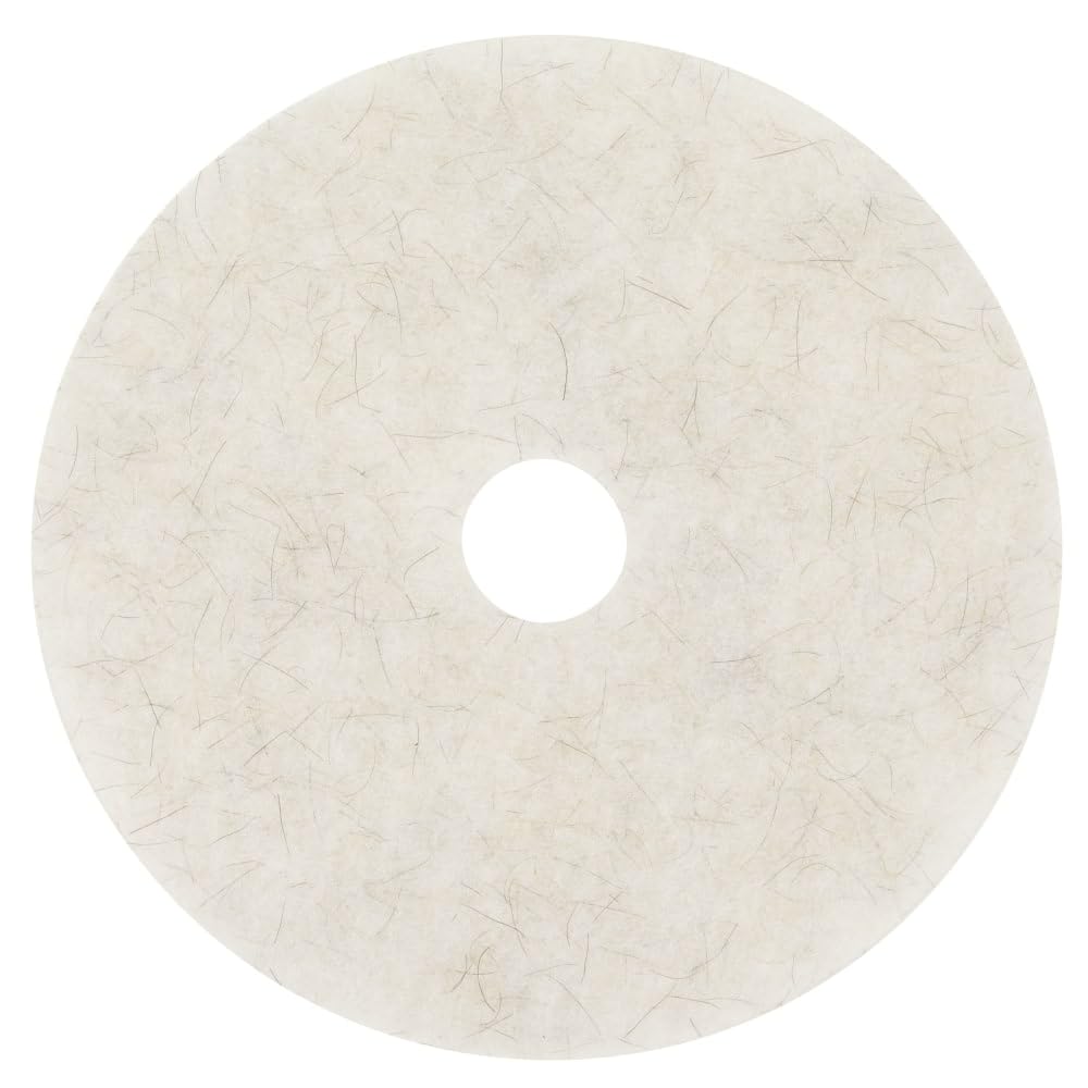 3M Burnishing Pad,20 In,White,PK5 3300-1 Each