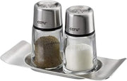GEFU GE33630 Salt and Pepper Shakers, Glass, Clear, 4 x 7.9 x 7 cm