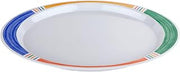 G.E.T. Enterprises Diamond Barcelona 14.75" x 10.5" Oval Platter, Break Resistant Dishwasher Safe Melamine Diamond Barcelona Collection OP-145-BA (Pack of 12)