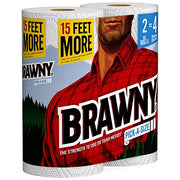 Brawny 1 / 2 Count (Pack of 1) / white Paper Towels