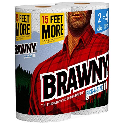 Brawny 6 Count (Pack of 2) / White / 12 Paper Towels