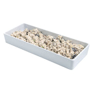 Modular Melamine Straight-Sided Pan by HUBERT – 3.0 ounces, Melamine, White, Model H0297-WHITE