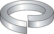 Split Lock Washer, 1/4", Steel, Zinc Yellow, 100 Pack