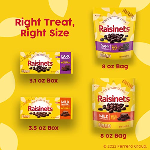 Raisinets Dark Chocolate / 8 Ounce (Pack of 8) / 1 Fruit
