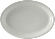 Tuxton BWH-1552 Vitrified China Oval Platter, Coupe, 15-5/8", White (Pack of 6),