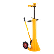100,000 Lb. Static Capacity Standard Duty Trailer Stabilizing Jack Stand by Global Industrial – 27"L x 17.25"W x 38.75"H, Steel, Yellow, Model TJ50
