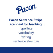 ASE Pacon Sentence Strips – 100 Count (Pack of 1), Tagboard, Assorted Colors, Model PAC5165