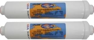 Omnipure (K5615-JJ) 12"x2.5" Inline K-Series 1 Micron Carbon Block With Lead & Cyst. Reduction; 1/4" JG (2 PACK)
