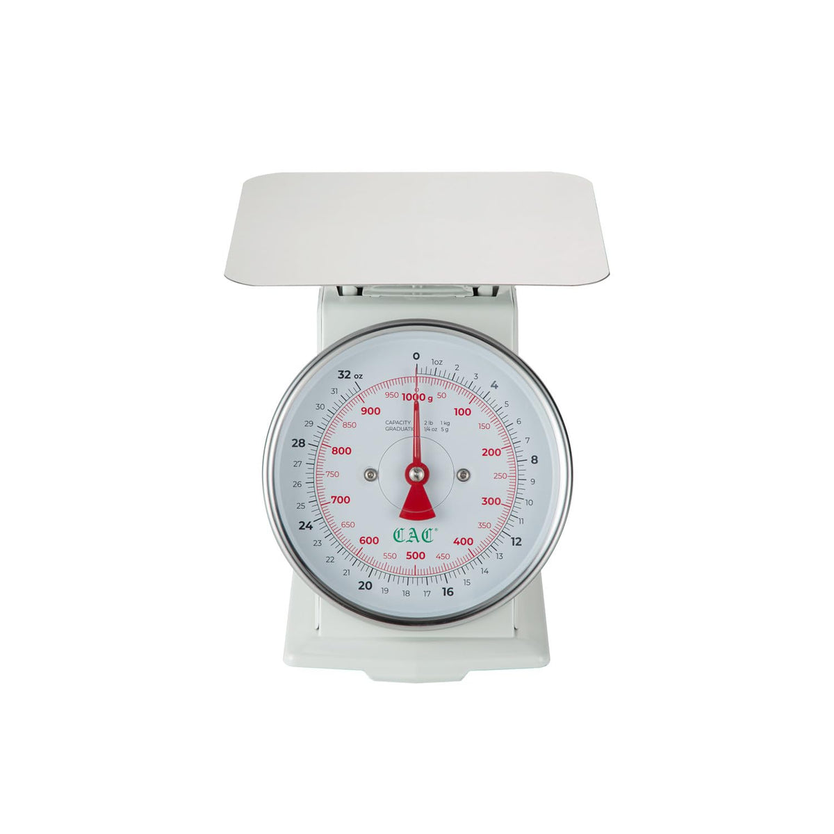 CAC Foodservice Scale Mechanical Portion Control 2LB by CAC China – Silver, Model SCM1-2S