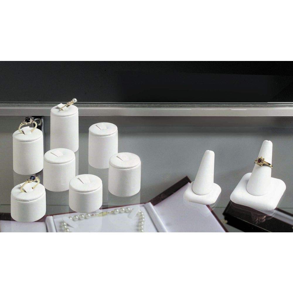 White Ring Display Single 2 x 2 1/2 x by Retail Resource – Model SAR1L-W