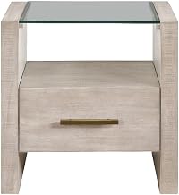 Steve Silver Garland Blonde End Table in Tan