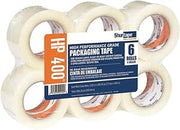 Shurtape Carton Sealing Tape, 2.5 mil, Clear, PK6 207845-1 Each