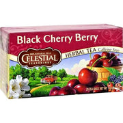 Celestial Seasonings Black Cherry Berry / 20 Count (Pack of 2) / 2 Tea Samplers