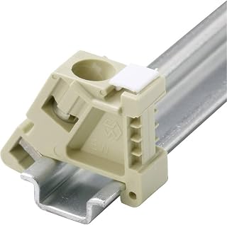 WEIDMULLER EW 35 0383560000, 46 X 27 X 8.5 MM, Beige, Direct MOUNTING, END Bracket, Operating -50 to +100 DEG Celsius, Terminal Block, TS 35 Rail, V-2 UL 94 Flammability, WEMID Material