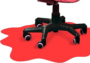 Floortex Red CraftTex Sploshmat 40" x 40" Crafting Protection Mat for Hard Floors