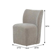 Solid Wood Upholstered Dining Chair with Castors by Starlight Canyon Home – Solid Hardwood,Plywood, Brown