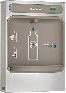 Elkay EZWSSM EZH2O Surface Mount Bottle Filling Station, Non-Filtered, Non-Refrigerated, Stainless
