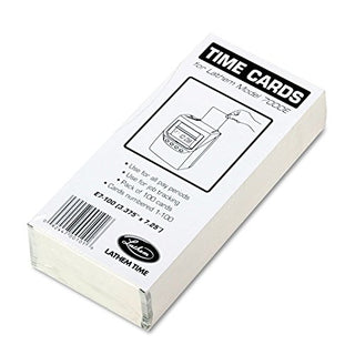 Time E7100 Time Card for Lathem Model 7000E – Pack of 100, Model LTHE7100
