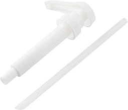 Tablecraft 12854 Syrup & Condiment Pump, 0.25 oz Dispense, Polypropylene Condiment Pump with 11 in Dip Tube, 28 mm Threading, Black, 1 Each