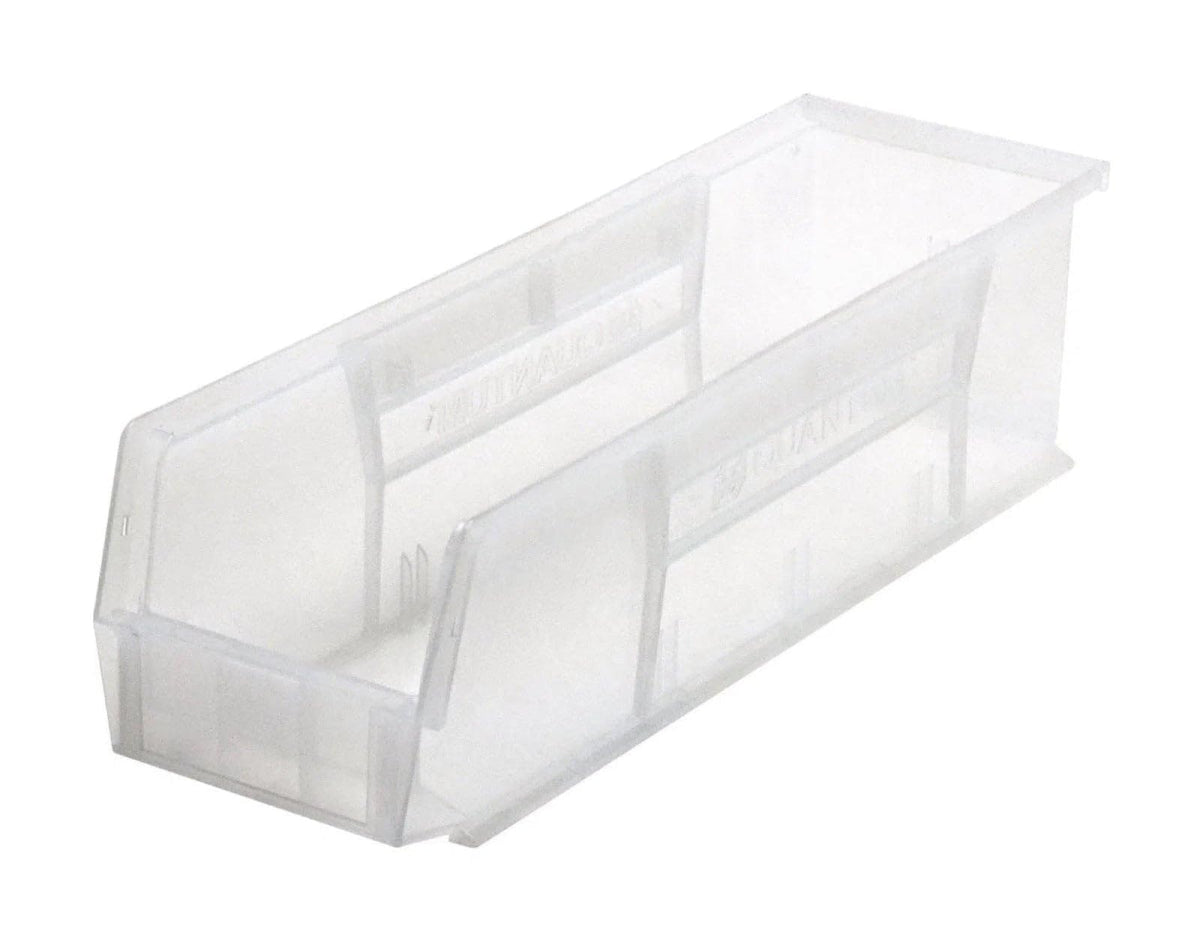 QUANTUM STORAGE SYSTEMS Clear / 18" L x 6" W x 5" H / Ultra Stack & Hang Shelf Baskets