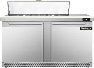 SW60-12C-FB Sandwich Unit, 60" W, With 12 Pan Top Openings, Front Breathing & 19" Cutting Board