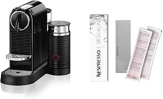 Nespresso CitiZ&milk Espresso Machine by De'Longhi, Limousine Black Descaling Kit